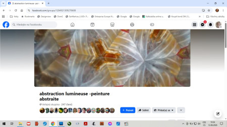 Cover FB profile "abstraction lumineuse -peinture abstraite" 12.08.2026